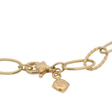 David Yurman Solid 18kt Yellow Gold Oval Twisted Link 7.5" Chain Bracelet