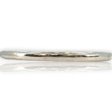 14kt Solid White Gold and Diamond Half Eternity Wedding Stackable Band Size 7