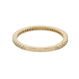 14kt Yellow Gold and CZ Cubic Zirconia 3/4 Eternity Stackable Band Ring