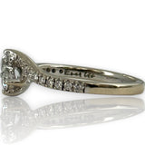 Kay Ever Us Collection 14kt White Gold Toi et Moi Ring With Half Eternity Diamond Band Size 6.75