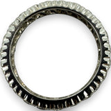 Vintage Solid 14kt White Gold and 1.61ctw Round Brilliant Diamond Eternity Wedding Band Ring Size 6.25