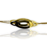Roberto Coin Solid 18kt Yellow Gold "Chic and Shine" 37" Oval Station Necklace Made in Italy