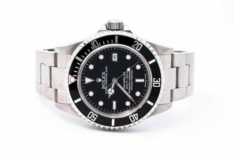 Rolex Sea-Dweller 16600T D Serial 40mm Stainless Steel Black Dial Watch