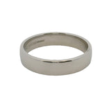 De Beers 950 Platinum DB Classic 5mm 10.5g Band With Hidden Diamond Size 11