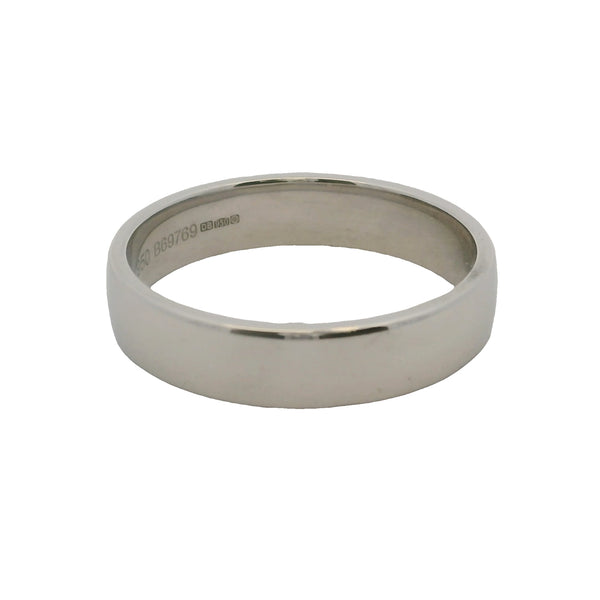 De Beers 950 Platinum DB Classic 5mm 10.5g Band With Hidden Diamond Size 11