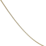 Turkish Solid 14kt Yellow Gold Thin Dainty 16" Cable Chain Necklace