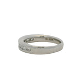 Diana Solid Platinum and 0.54ctw Diamond Half-Eternity Wedding Stackable Band Size 6