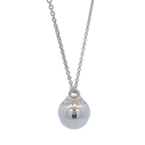 Tiffany & Co HardWear Collection 925 Sterling Silver 12.75mm Ball Pendant on Adjustable 18-20" Chain