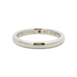 Vintage Tiffany & Co Elsa Peretti 925 Sterling and Ruby Solitaire Ring Size 6