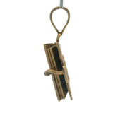 Solid 14kt Yellow Gold Openable Spanish Holy Bible Small Dangle Charm