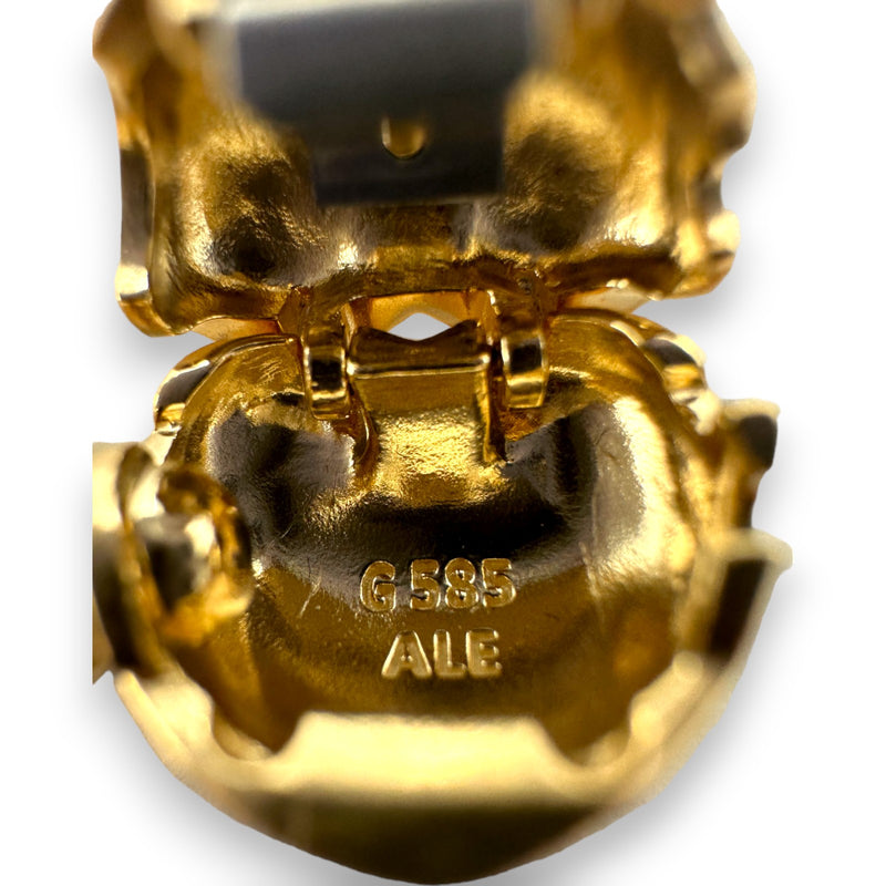 Pandora Moments Heart Clasp Snake Chain Bracelet in 14kt Yellow Gold with Stoppers