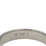 Blue Nile Men's Solid 900 Platinum 5mm D-Shape Wedding Band Ring Size 9