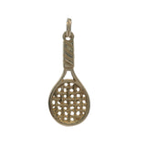Vintage 14kt Yellow Gold Woven Tennis Racquet Drop/Dangle Charm