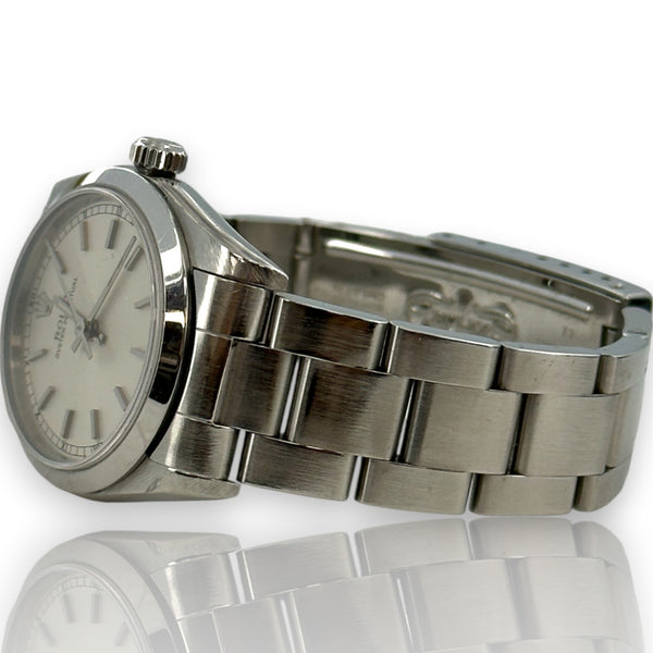 Rolex Oyster Perpetual 77080 31mm Mid-Size Steel Silver Watch