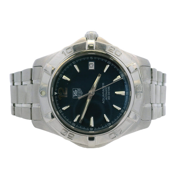 Tag Heuer Aquaracer WAF2112 38mm Stainless Steel Blue Dial Watch