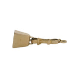 Vintage Solid 14kt Yellow Gold Working Cowbell on Belt Western Charm