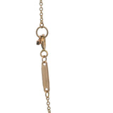 Tiffany & Co Solid 18kt Rose Gold T Two Open Horizontal Bar Diamond 18" Necklace Made in Italy