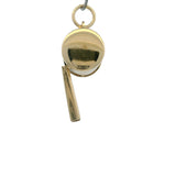 Vintage Italian Solid 14kt Yellow Gold 1" Long Whistle Charm