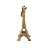 Vintage Solid 14kt Yellow Gold Eiffel Tower Paris Travel Dangle Charm