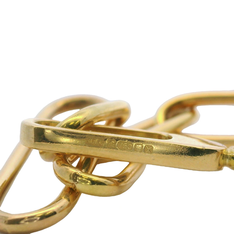 Rosa De La Cruz London 18kt Yellow Gold Chunky Links Paperclip 7.25" Bracelet