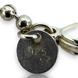 Return to Tiffany & Co 925 Sterling Silver Dog Tag Beaded Chain 34" Necklace Pendant Charm