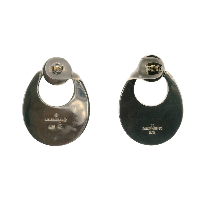 Bayanihan 925 Sterling Silver Doorknocker Dangle Earrings