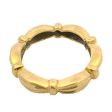 Vintage Tiffany & Co Solid 18kt Yellow Gold Fluted Scalloped Signature Band Ring Size 6