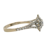 Disney Enchanted 14k White Gold Diamond Elsa Snowflake Engagement Ring Size 8