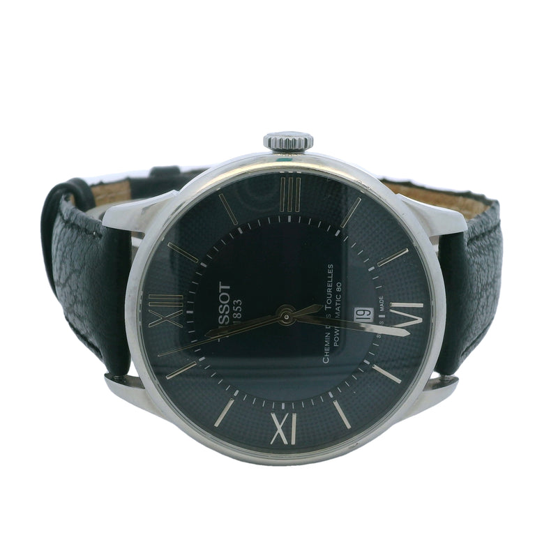 Tissot Chemin Des Tourelles T099407A 42mm Stainless Steel Blue Dial Watch