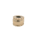 Pandora Retired Solid 14kt Yellow Gold Beveled Spacer Clip Charm