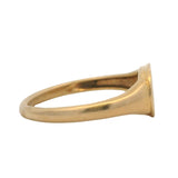 Mejuri Solid 14kt Yellow Gold Letter D Engraved Small Pinky Signet Ring Size 2