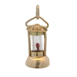 Vintage Solid 14kt Yellow Gold Lantern Lamp Detailed Dangle Charm