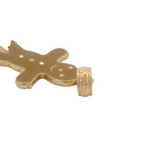 Solid 14kt Yellow Gold and Enamel Gingerbread Man Holiday Charm Pendant