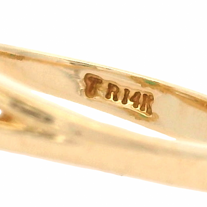 Vintage Solid 14kt Yellow Gold Pear-Cut Emerald Cocktail Ring with Double Halo of Diamonds Size 6