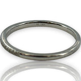 Harriet Kelsall 14kt White Gold and Diamond Thin Half Eternity Ring Wedding Band