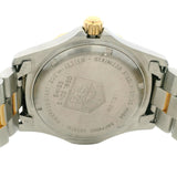 Vintage Tag Heuer Professional WK1121-0 38mm Gold Dial Steel Swiss Quartz Watch
