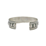 Yelli Jewels Moroccan 925 Sterling Silver Double Studs 16mm Wide Cuff Bracelet