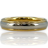 Tiffany and Co 1995 Two-Tone 950 Platinum and 18kt Yellow Gold Wedding Band