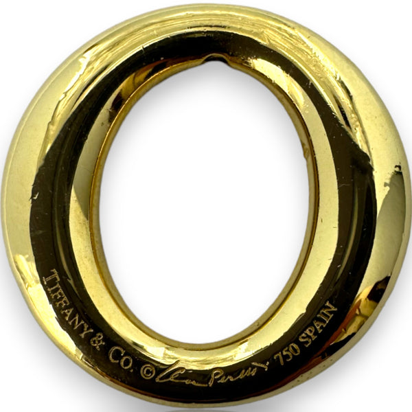 Tiffany & Co Elsa Peretti Sevillana 18k Yellow Gold Circle Pendant Made in Spain Charm