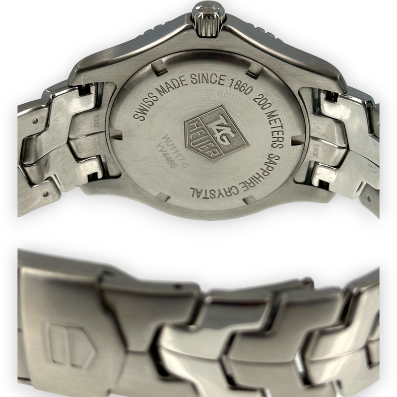 Tag Heuer Link WJ1117-0 39mm Stainless Steel Black Dial Diamond Quartz Watch