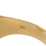 Solid 10kt Yellow Gold Large 18.5mm Oval Blank Signet Ring Size 10