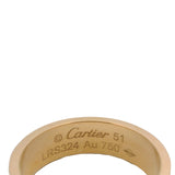 Cartier Solid 18kt Yellow Gold Classic LOVE Screw Motif Ring Size 5.5 51