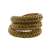 John Hardy Intersecting Woven Rope Design 18k 750 Yellow Gold Ring Size 5.5