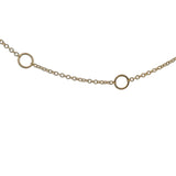 Shy Creation Fine Jewelry Solid 14kt Yellow Gold Celeste 0.09CT Triple Diamond Star Station Pendant Necklace with 4 Adjustable Lengths