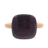 Pomellato Solid 18kt Rose Gold and Amethyst Nudo Classic Candy Cocktail Ring Size 5