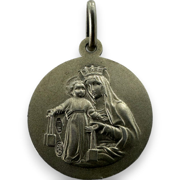 Vintage 1944-1968 Italian 800 Coin Silver Religious Sacred Heart Jesus Christ Christian Faith Charm Pendant