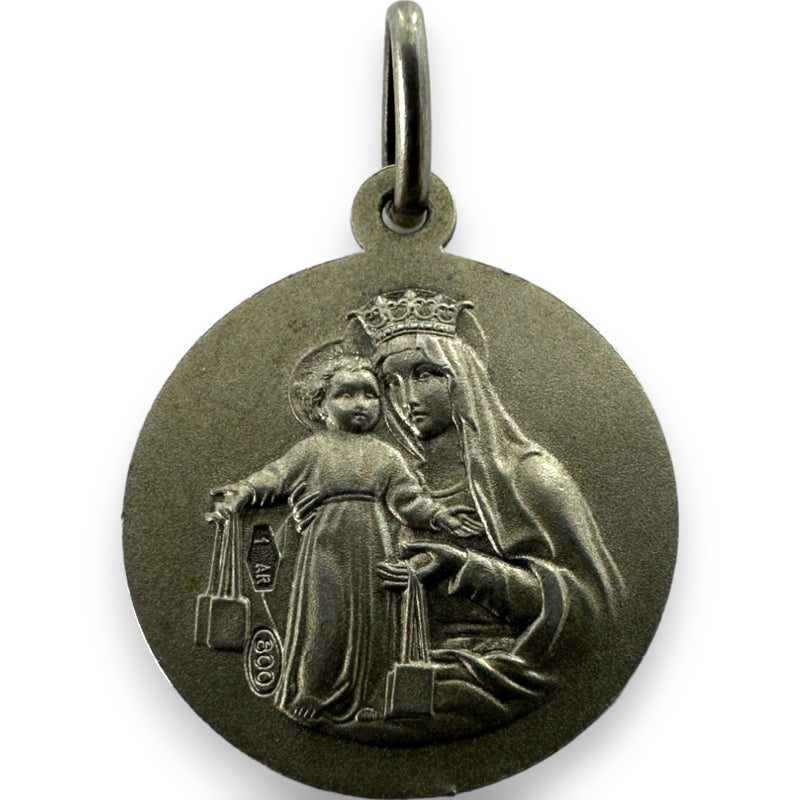 Vintage 1944-1968 Italian 800 Coin Silver Religious Sacred Heart Jesus Christ Christian Faith Charm Pendant