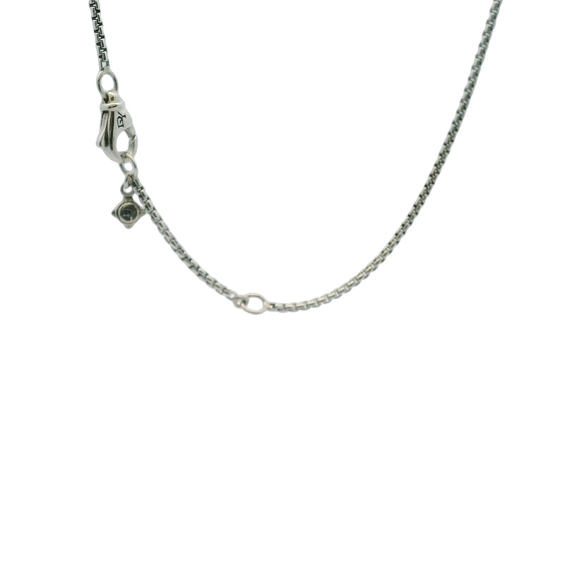 David Yurman 925 Sterling Silver 1.7mm Box Chain 17" Necklace