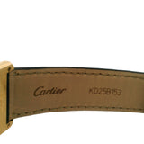 Vintage Cartier Tank Quartz 8810 18K 750 23mm White Dial Watch AM Strap + Buckle