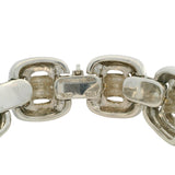Vintage Tiffany & Co 925 Sterling 18k Yellow Gold Rope Square Link Bracelet 7.5"